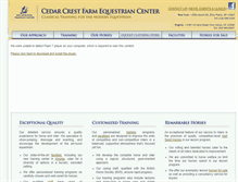 Tablet Screenshot of equestcenter.com